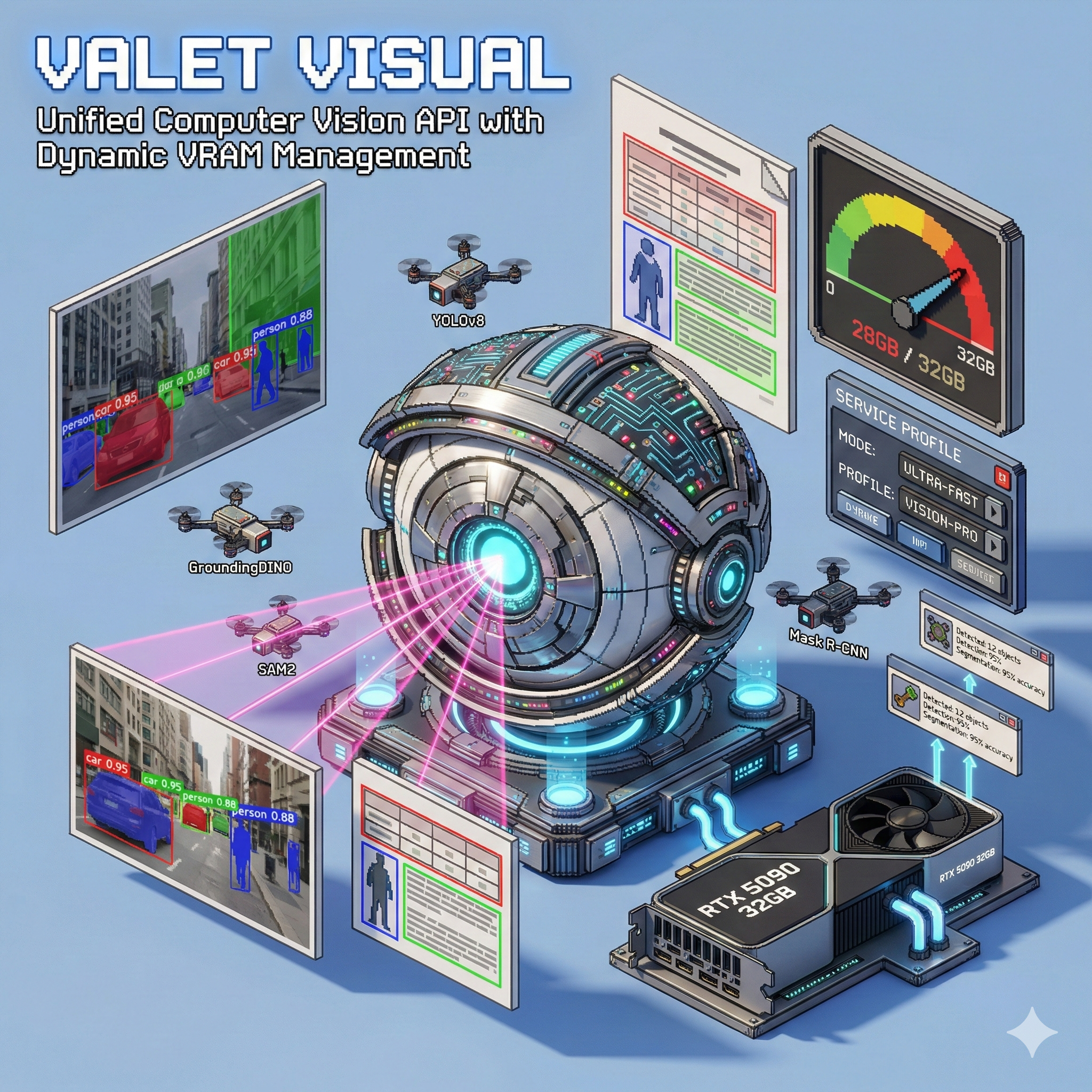 Valet Visual - Unified Computer Vision API